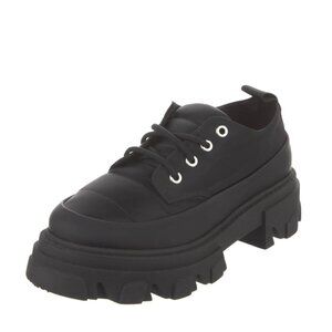 NWOT! GANNI Rubber-trimmed quilted shell brogues Size 8/EU39